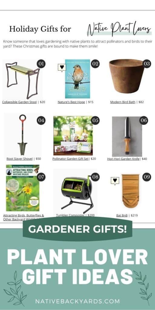 Christmas gift guide for native plant lovers and gardeners
