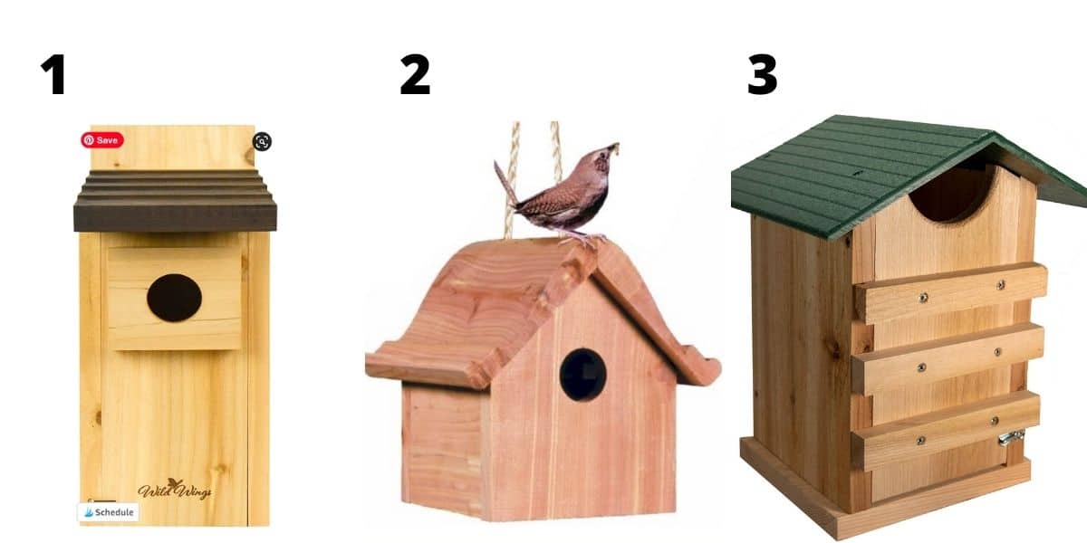 Top bird houses and nesting boxes