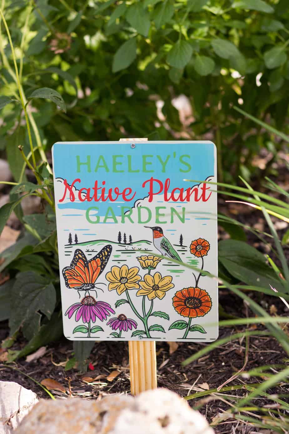 Personalized garden sign