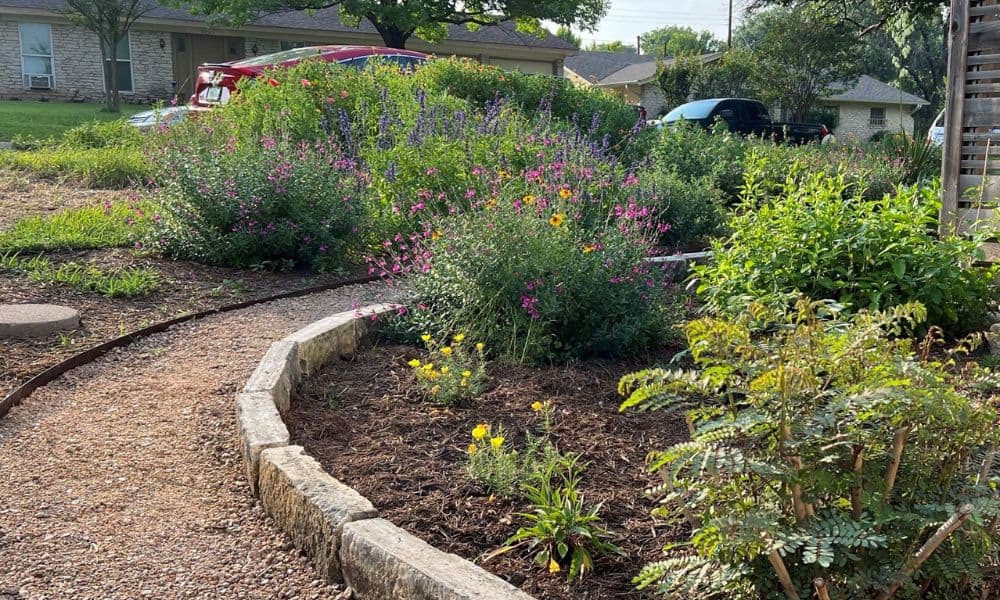 Pathways are the best way to make a garden look intentional.