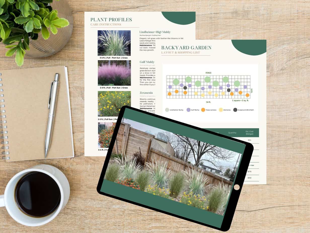 Native landscape virtual design